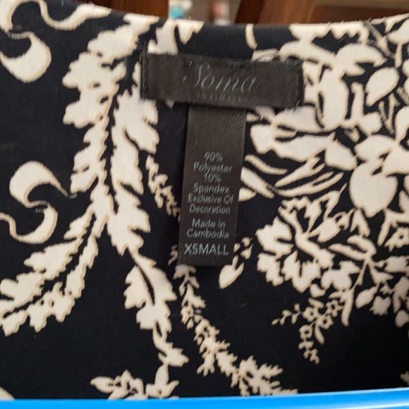 3/4 sleeve lace inset blouse - Picture 5 of 7